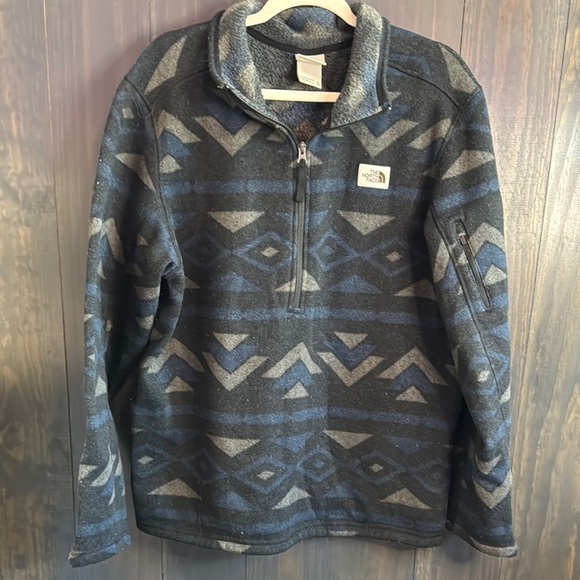 The North Face Gordon Lyons Novelty Quarter-Zip Sweatshirt Mens XL - Picture 2 of 6
